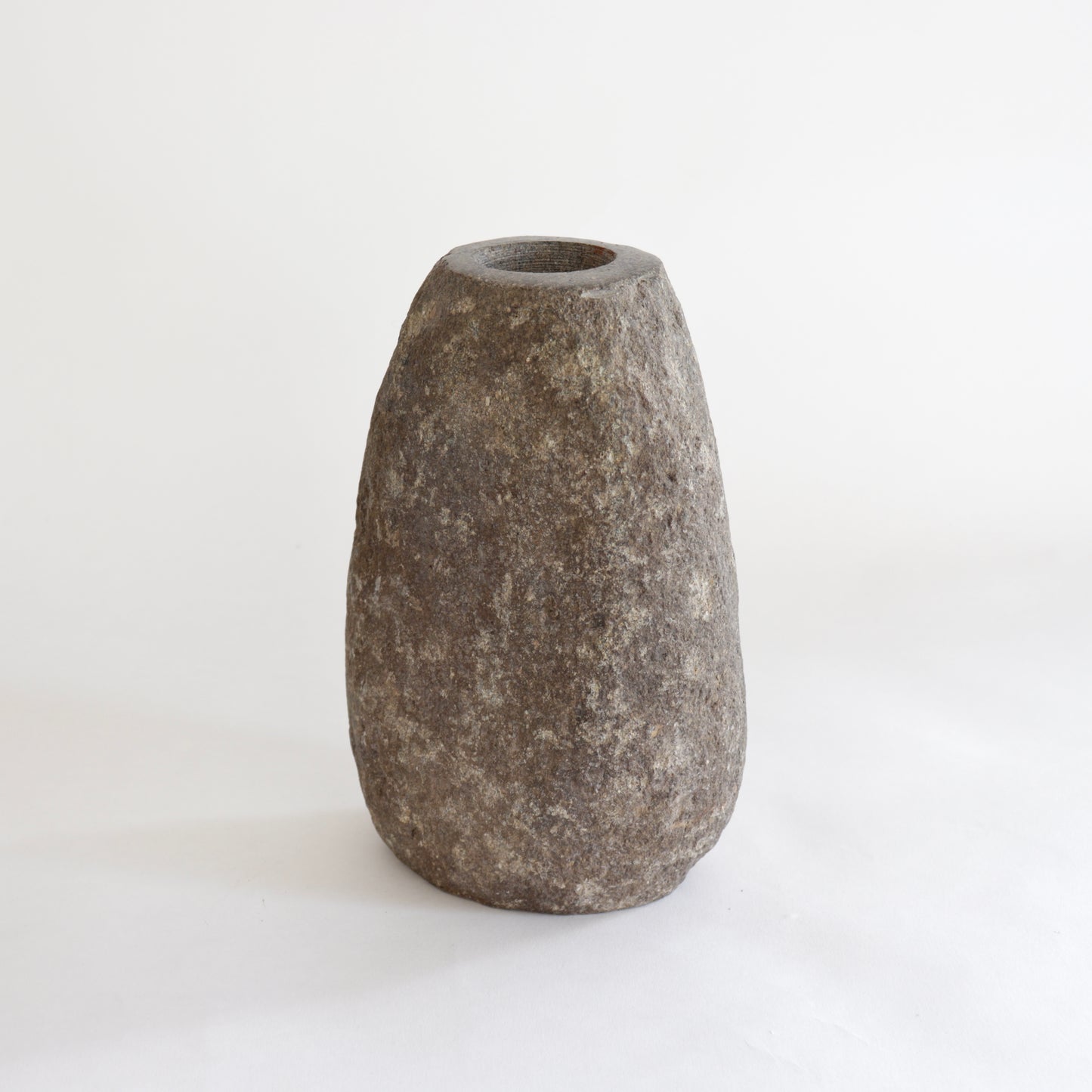 Granite rock vase