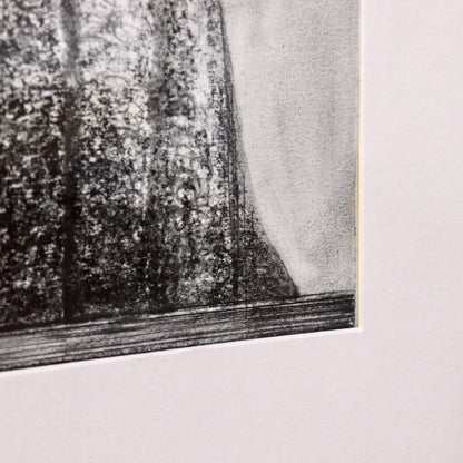 Charcoal mountain-like form by David Roberts
