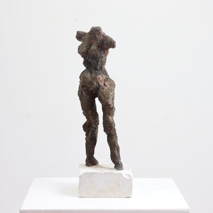 Patinated Plaster Bronze Figure