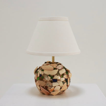 Petite Folk Art Shellwork Lamp