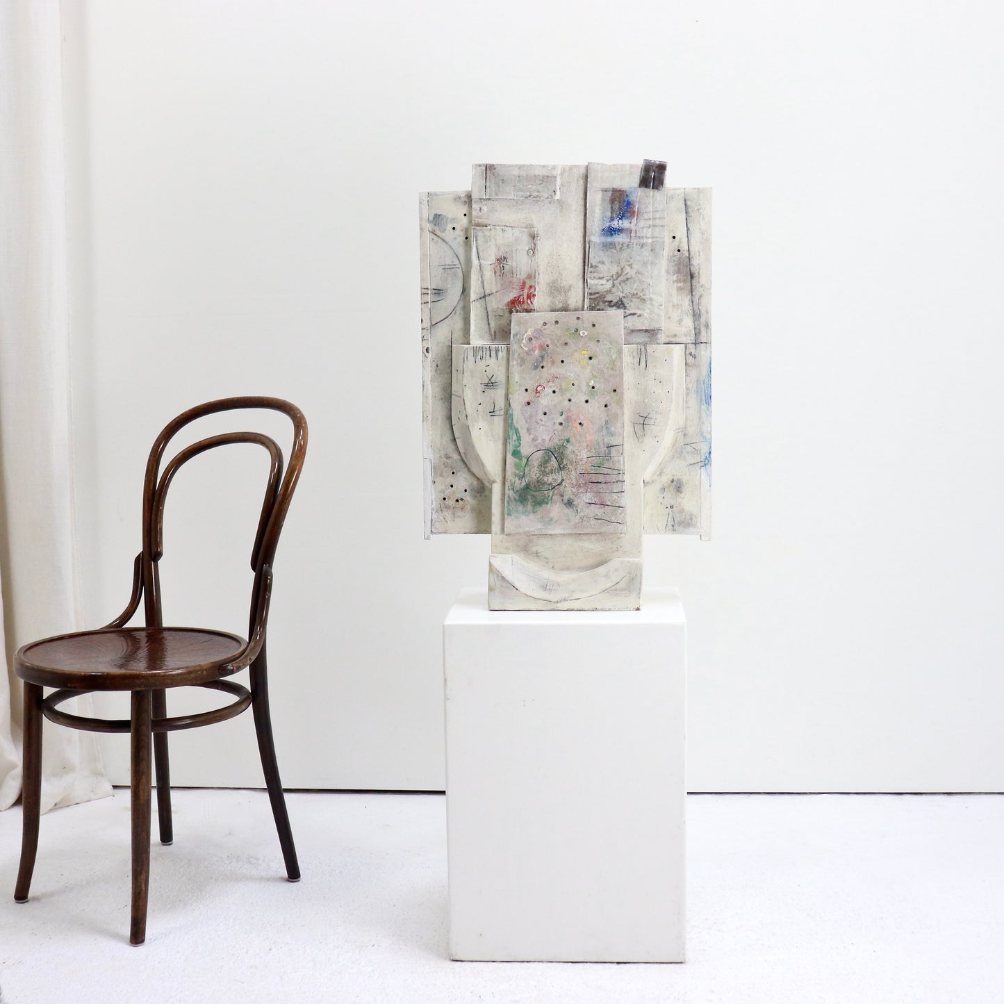 Peter McClure assemblage sculptural painting, 2020