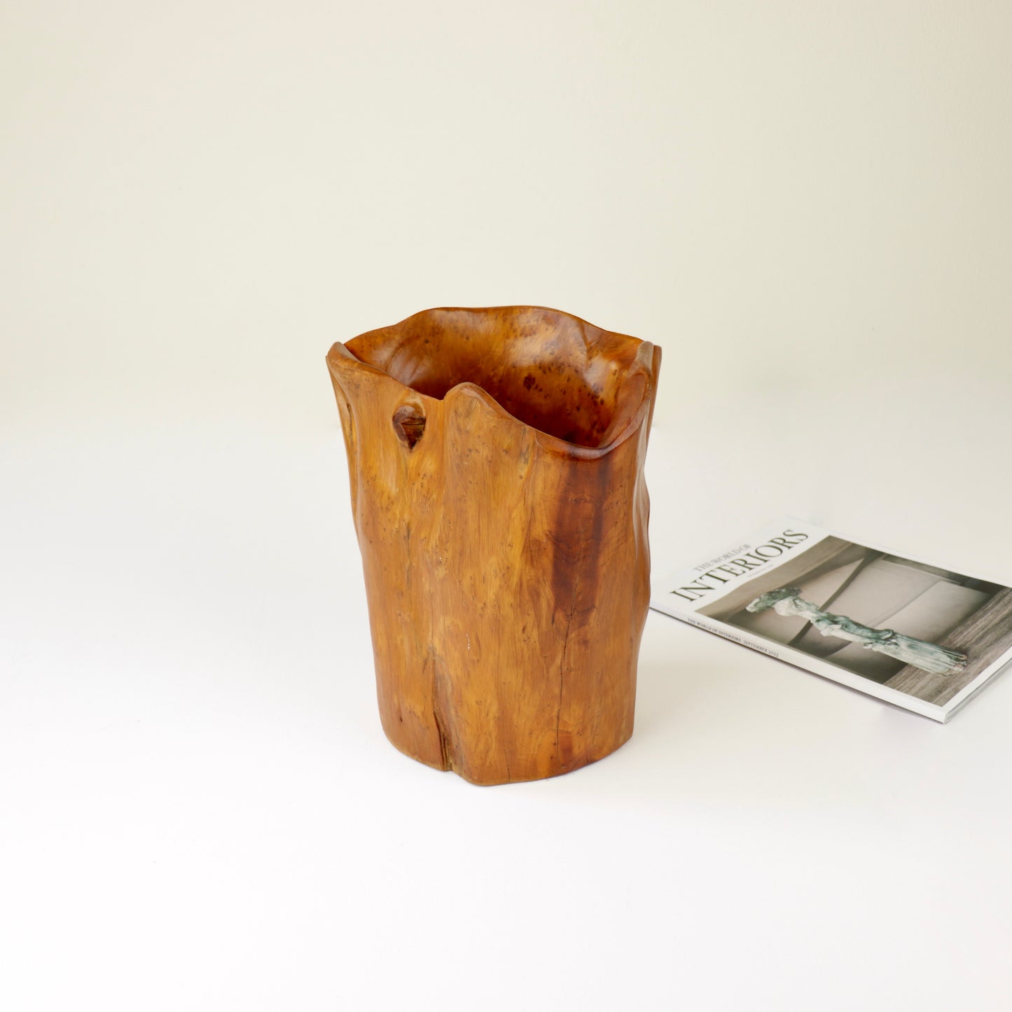 Freeform sculptural wood bowl