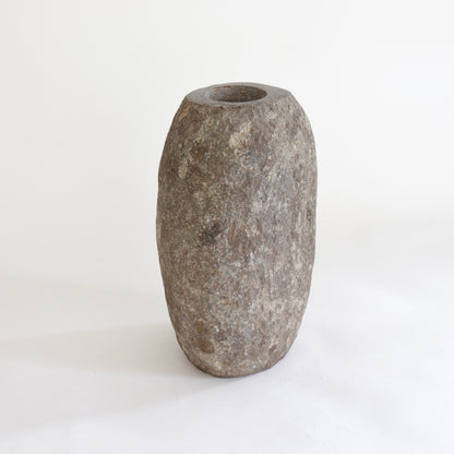 Granite rock vase