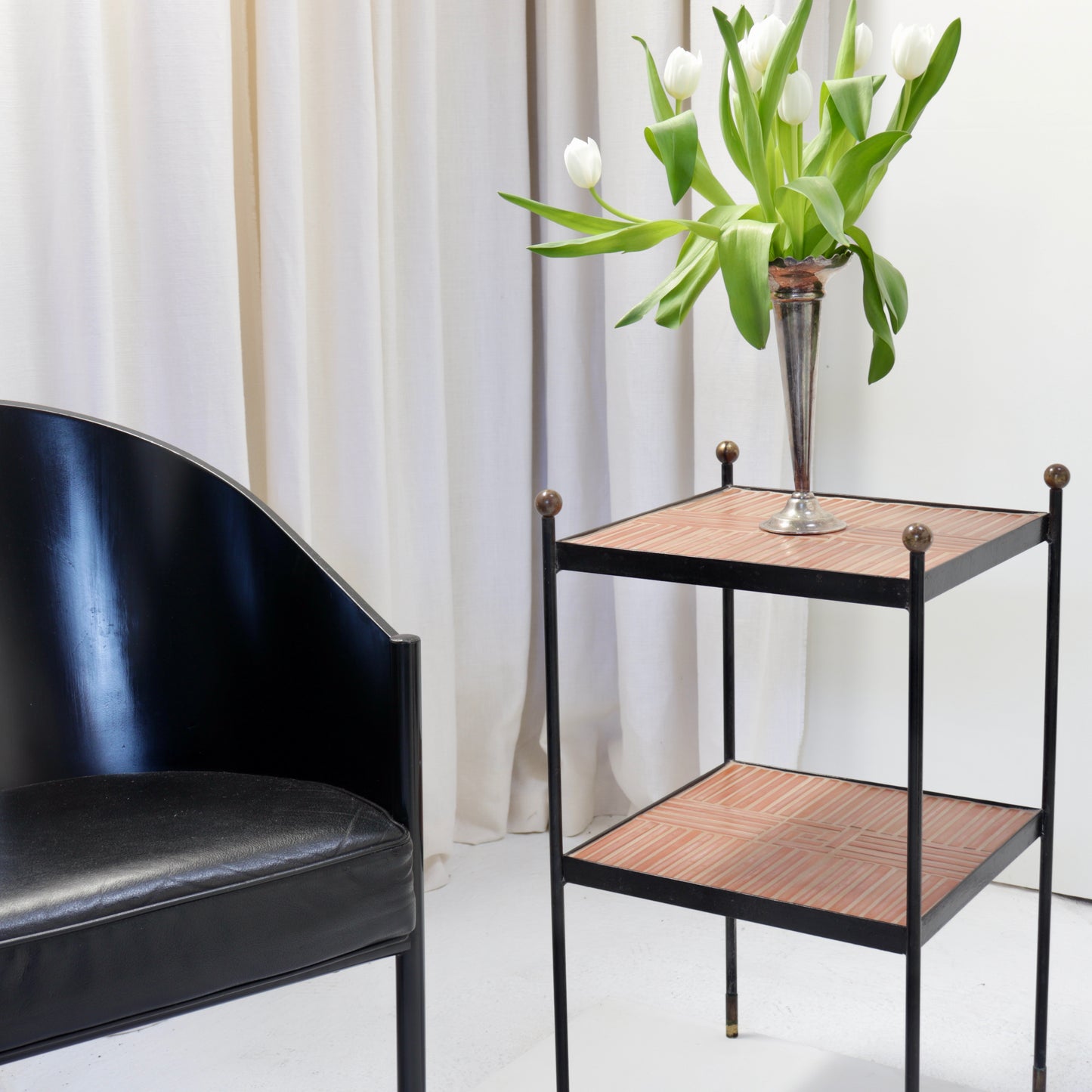 Terracotta Tile side table