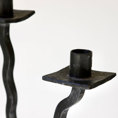 Vintage wrought iron candelabra