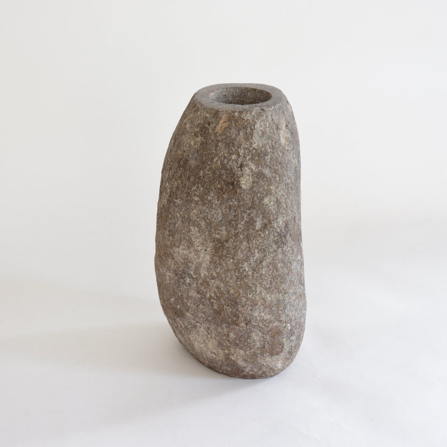Granite rock vase