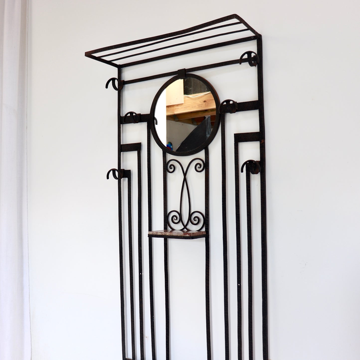 Decorative wrought iron entrance hall furniture