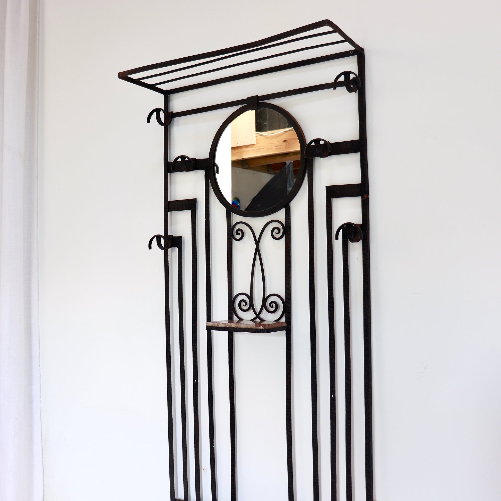 Decorative wrought iron entrance hall furniture