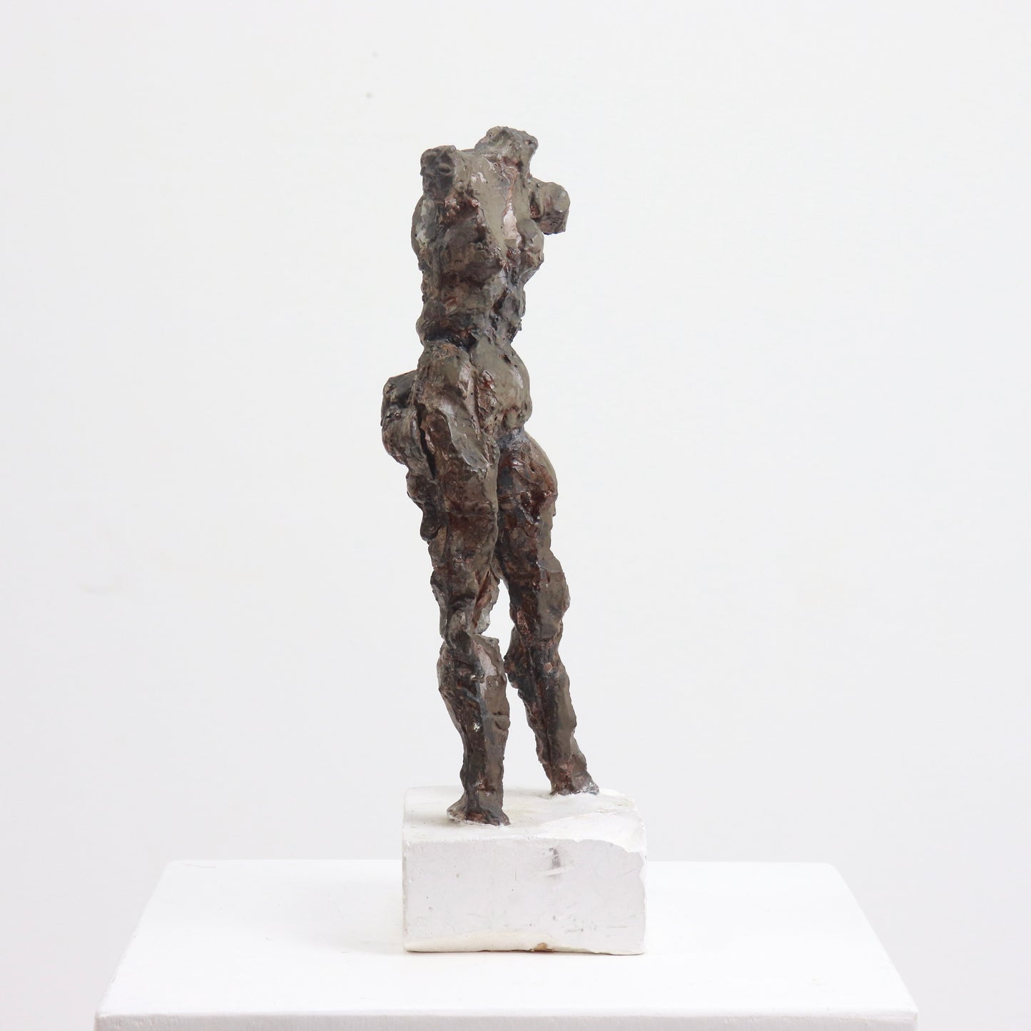 Patinated Plaster Bronze Figure