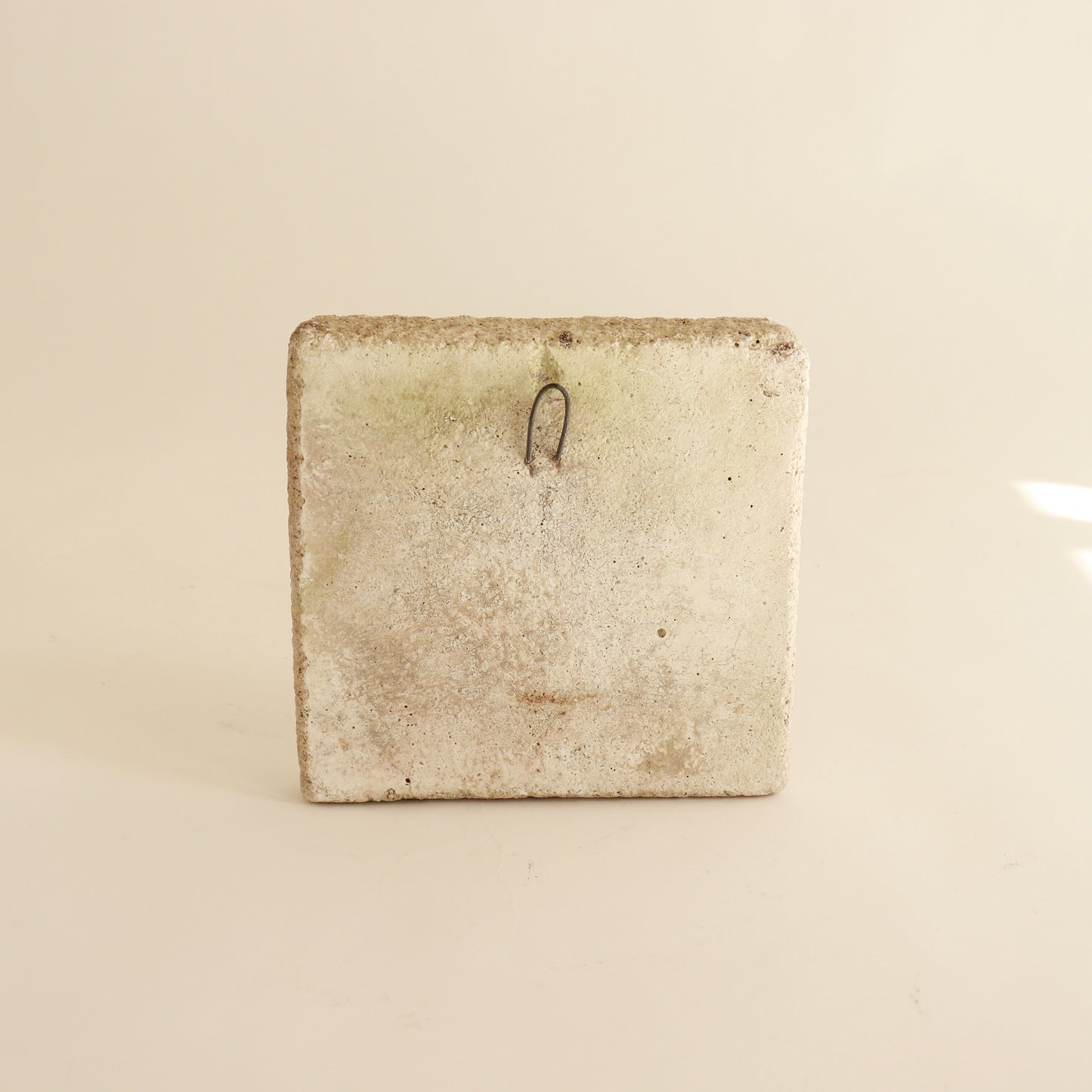 rustic stone wall plaque 1970s design