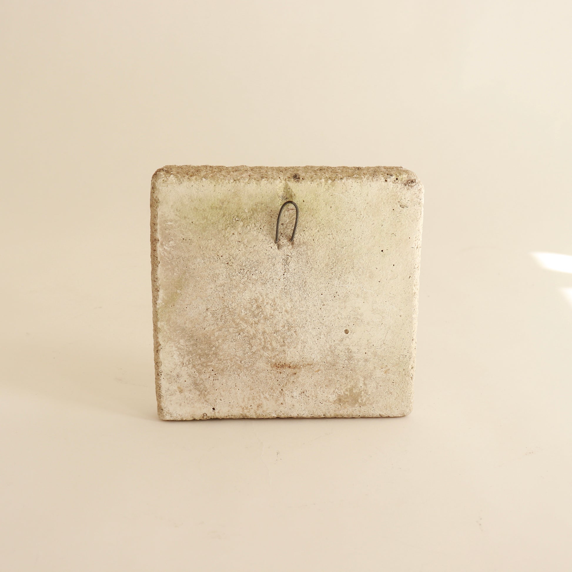 rustic stone wall plaque 1970s design