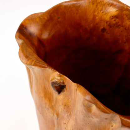 Freeform sculptural wood bowl