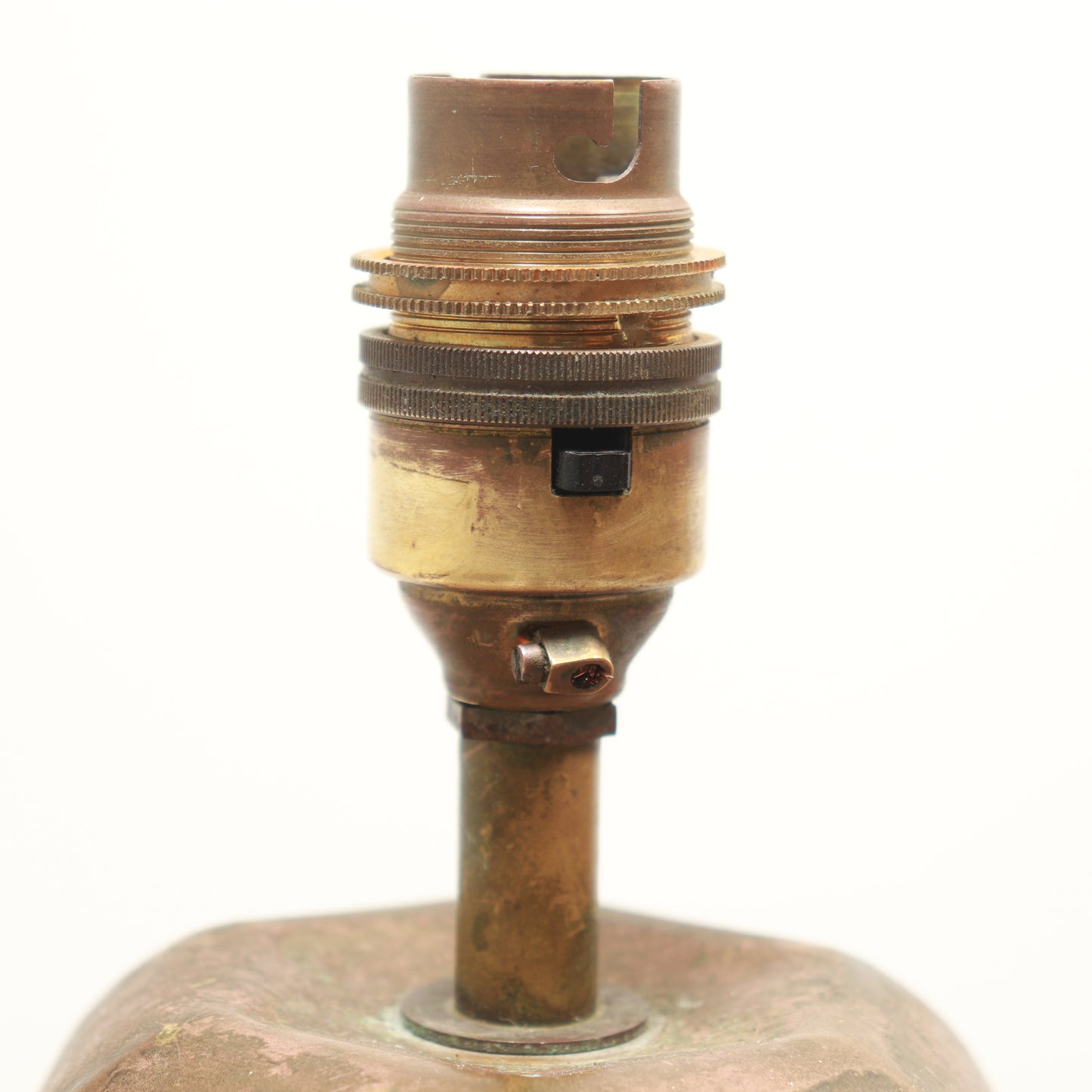 Vintage Pressed Brass Table Lamp