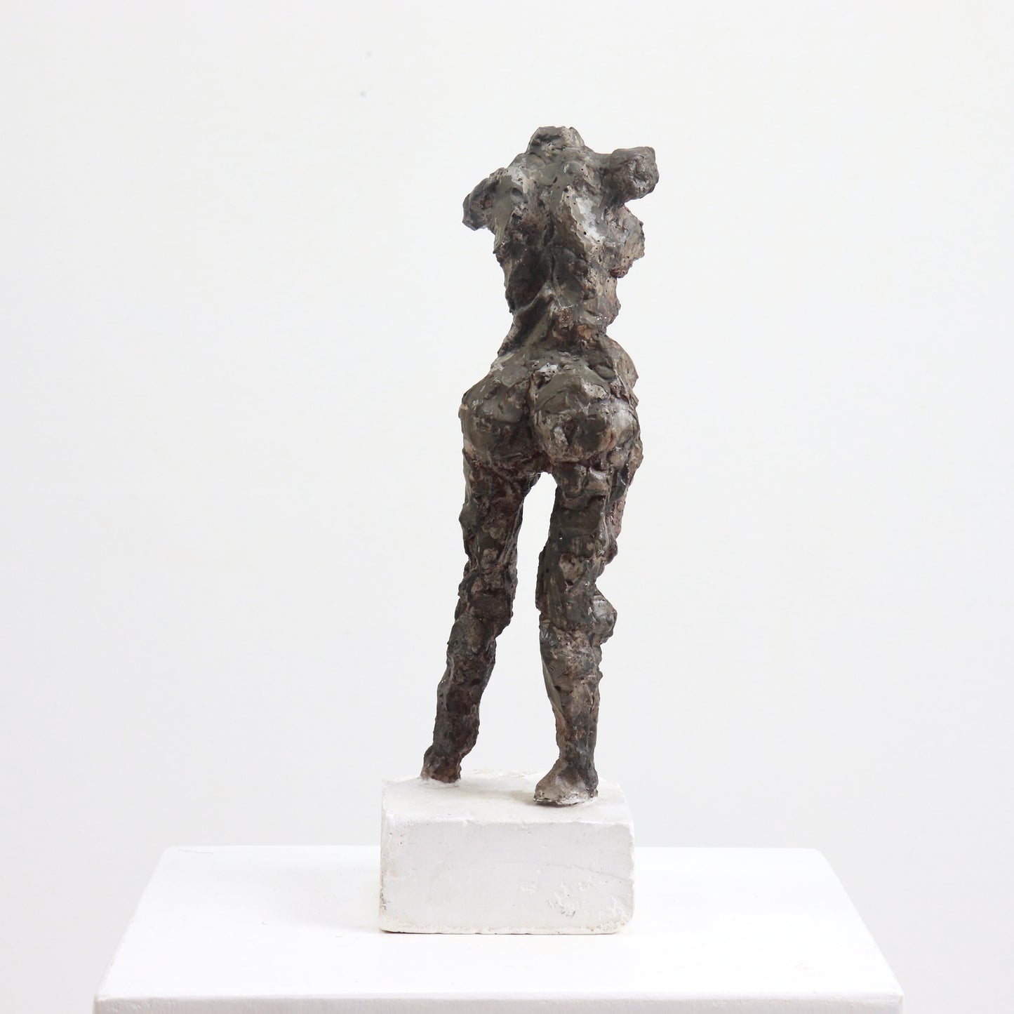 Patinated Plaster Bronze Figure