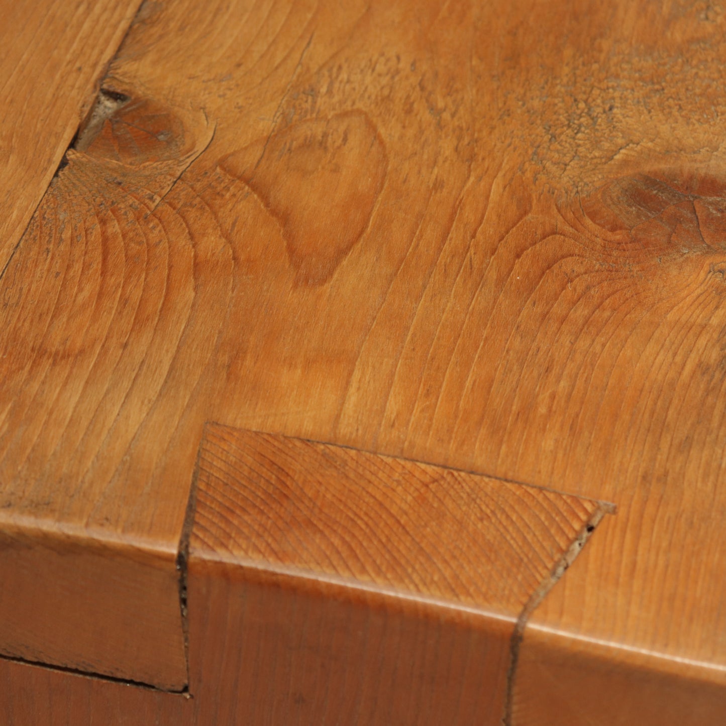 Brutalist Pine Dining Chairs