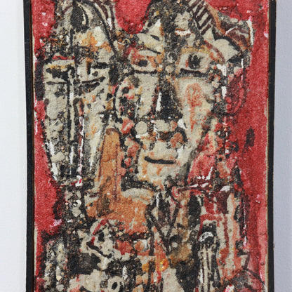Textured figurative painting by Georges Adingra
