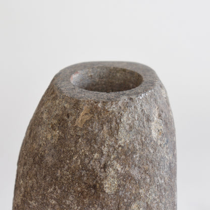 Granite rock vase