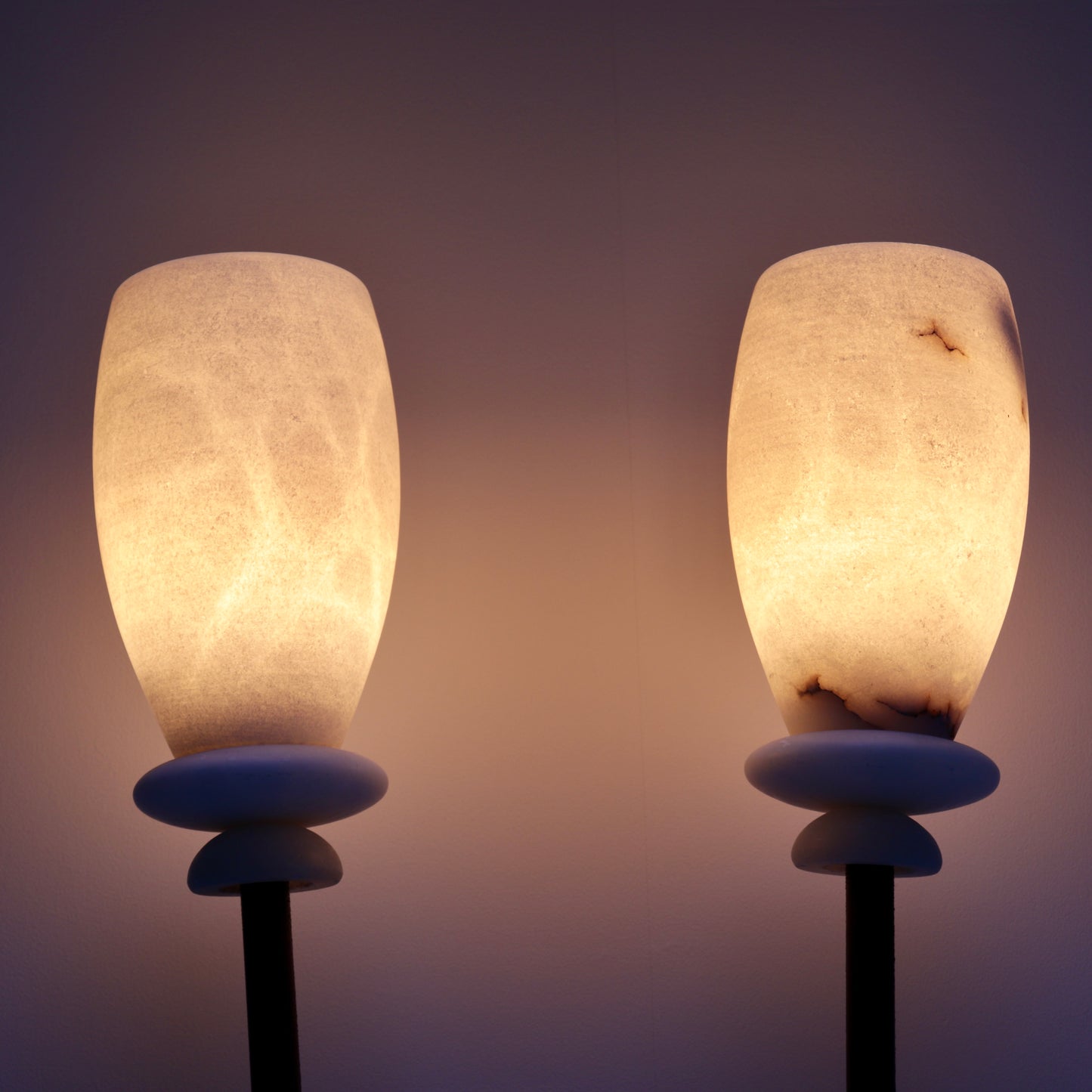 Large Alabaster twin wall light
