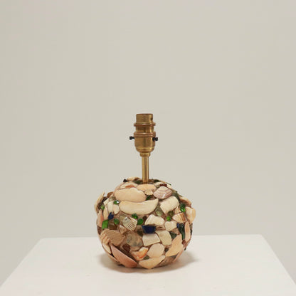 Petite Folk Art Shellwork Lamp