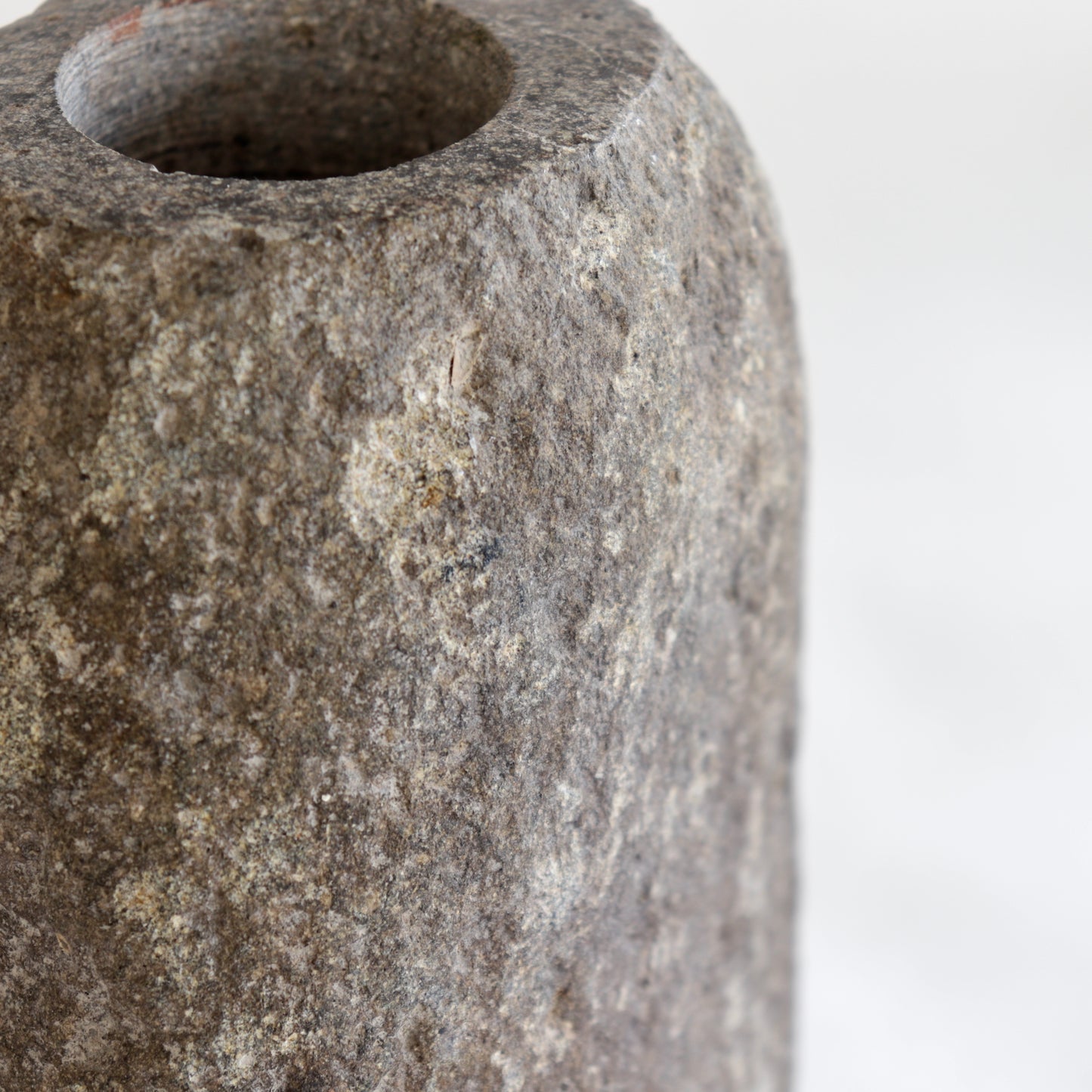Granite rock vase