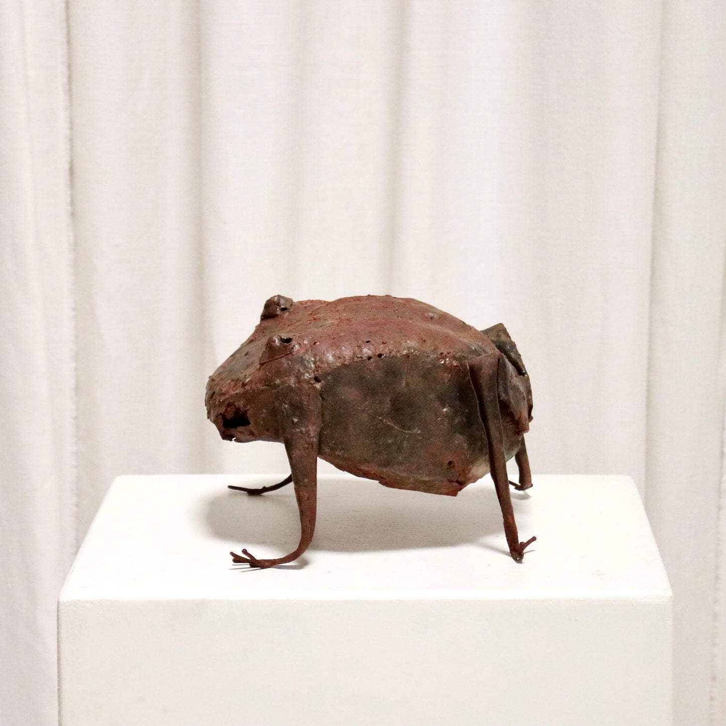Naive Frog Sculpture — Welded Sheet Steel