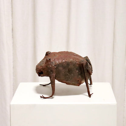 Naive Frog Sculpture — Welded Sheet Steel
