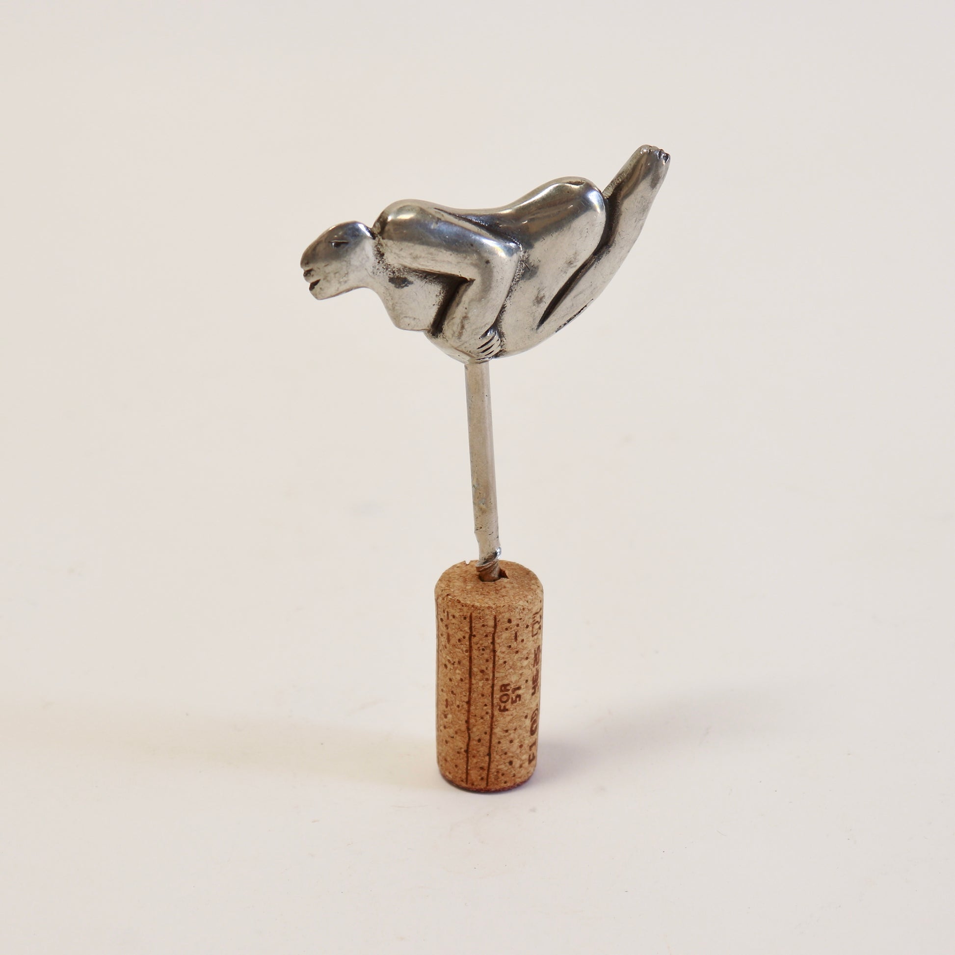 Carol Boyes sculptural pewter corkscrew