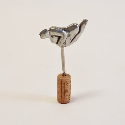 Carol Boyes sculptural pewter corkscrew