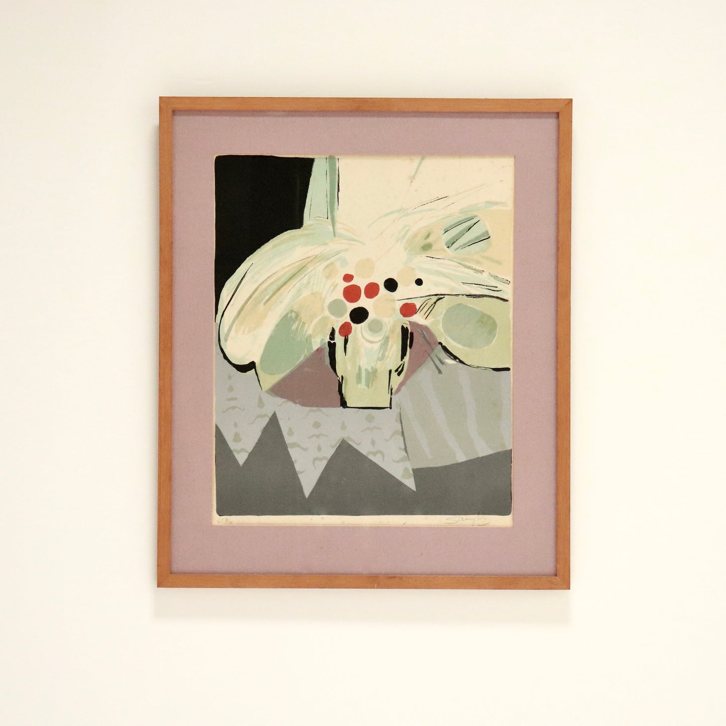 Editioned Silkscreen Print, Signed (Artist Unknown), c. Mid-20th Century