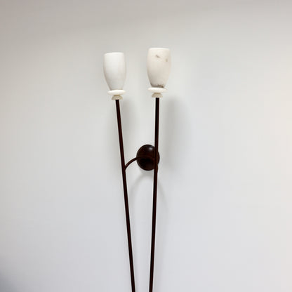 Large Alabaster twin wall light