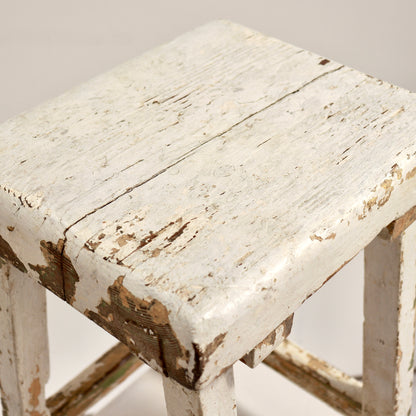 Vintage Chippy Paint Stool