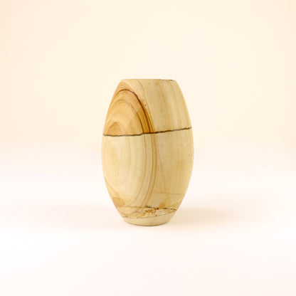 Vintage Teakwood Marble vase