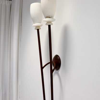 Large Alabaster twin wall light
