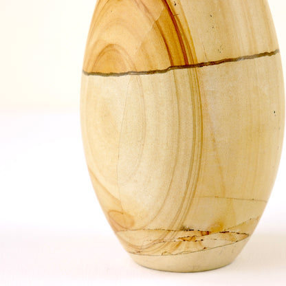 Vintage Teakwood Marble vase