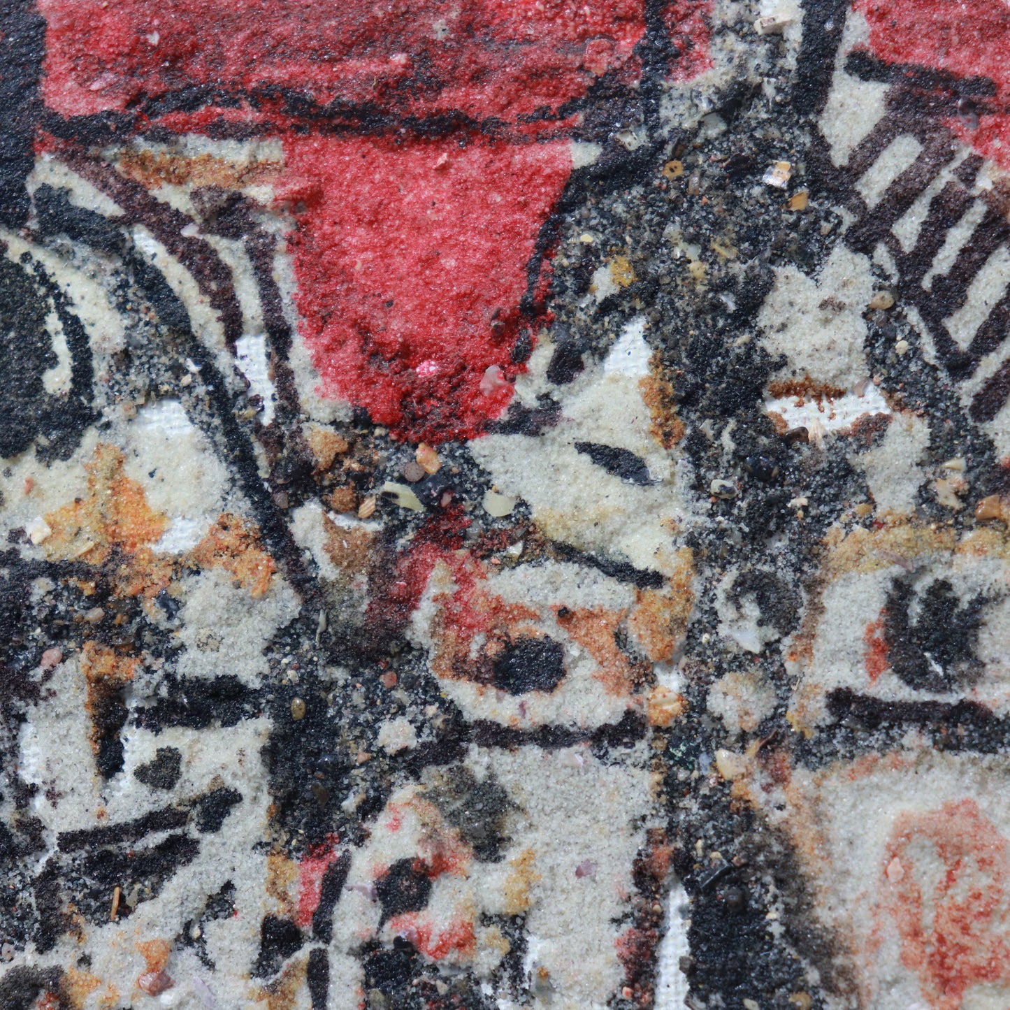 Danseurs dans le feu painting detail