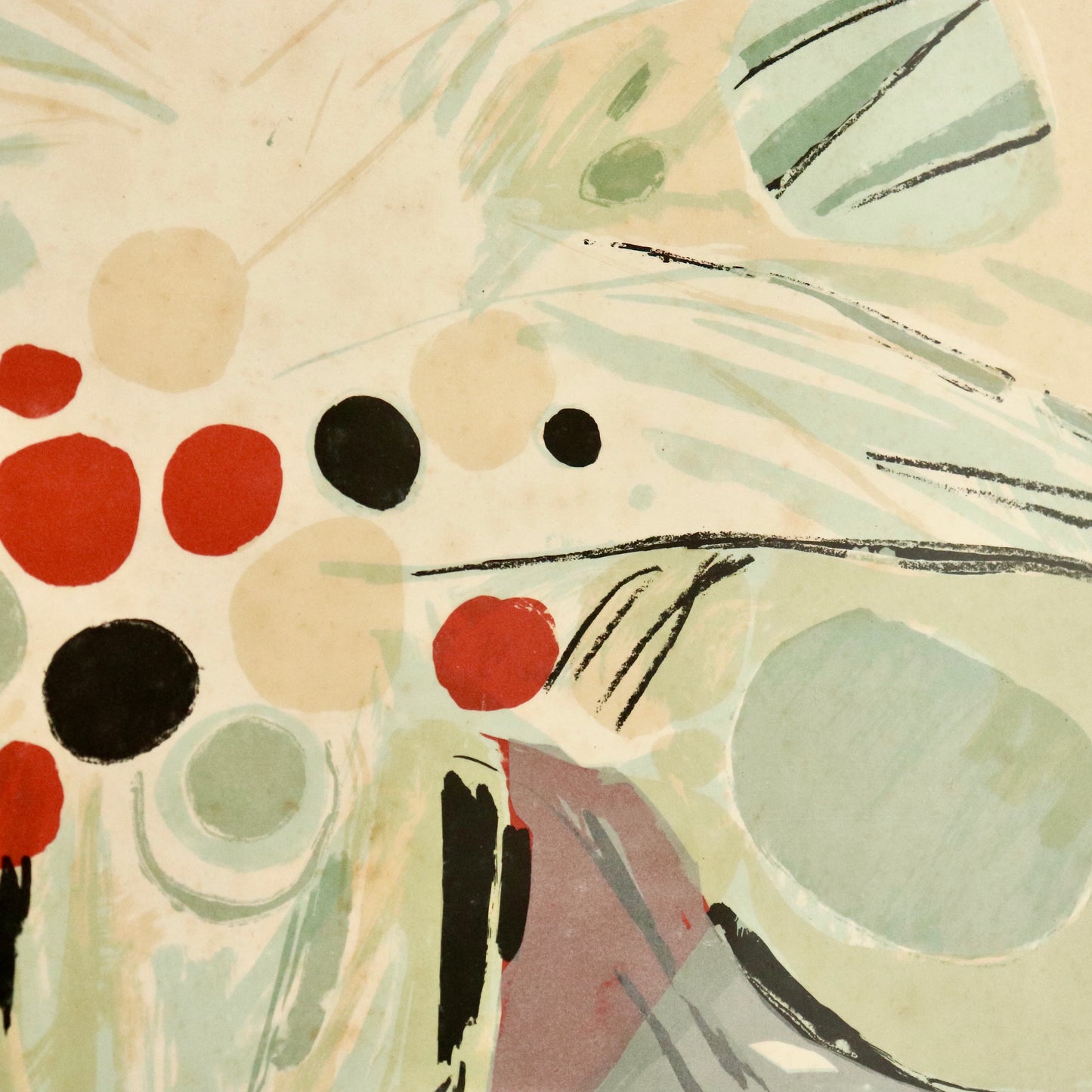 Editioned Silkscreen Print, Signed (Artist Unknown), c. Mid-20th Century