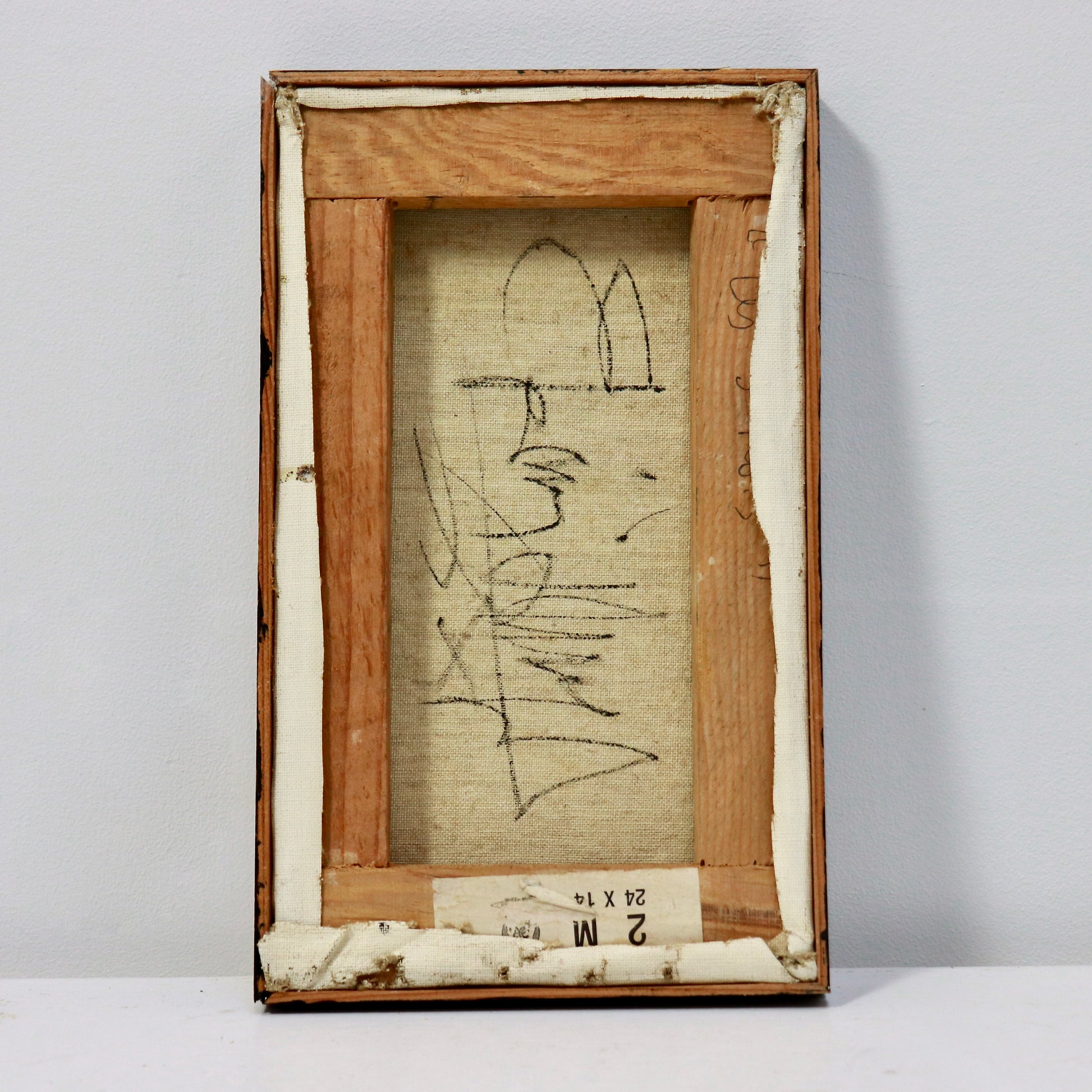 Signed Adingra painting Les 3 Rois framed