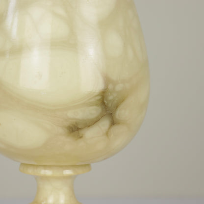 Goblet form Alabaster lamp