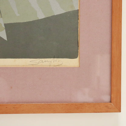 Editioned Silkscreen Print, Signed (Artist Unknown), c. Mid-20th Century