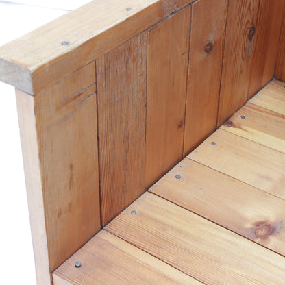 Architect’s Throne Chair in Pine — Attributed to Renzo Baldanello (Italy)