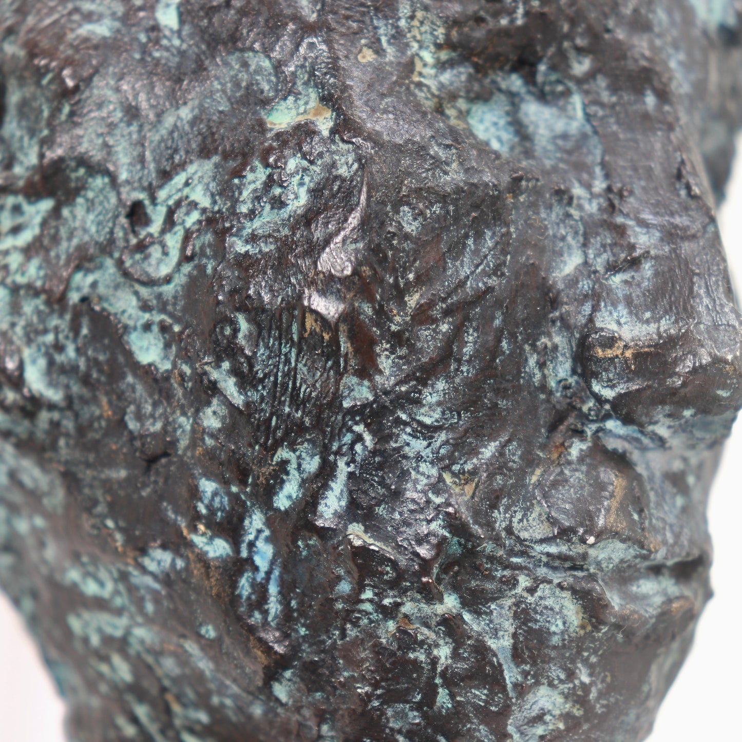 Figural Floor Lamp in Bronzed & Patinated Plaster