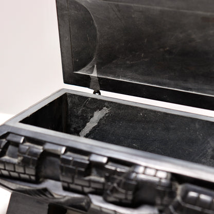 Carved Slate Casket