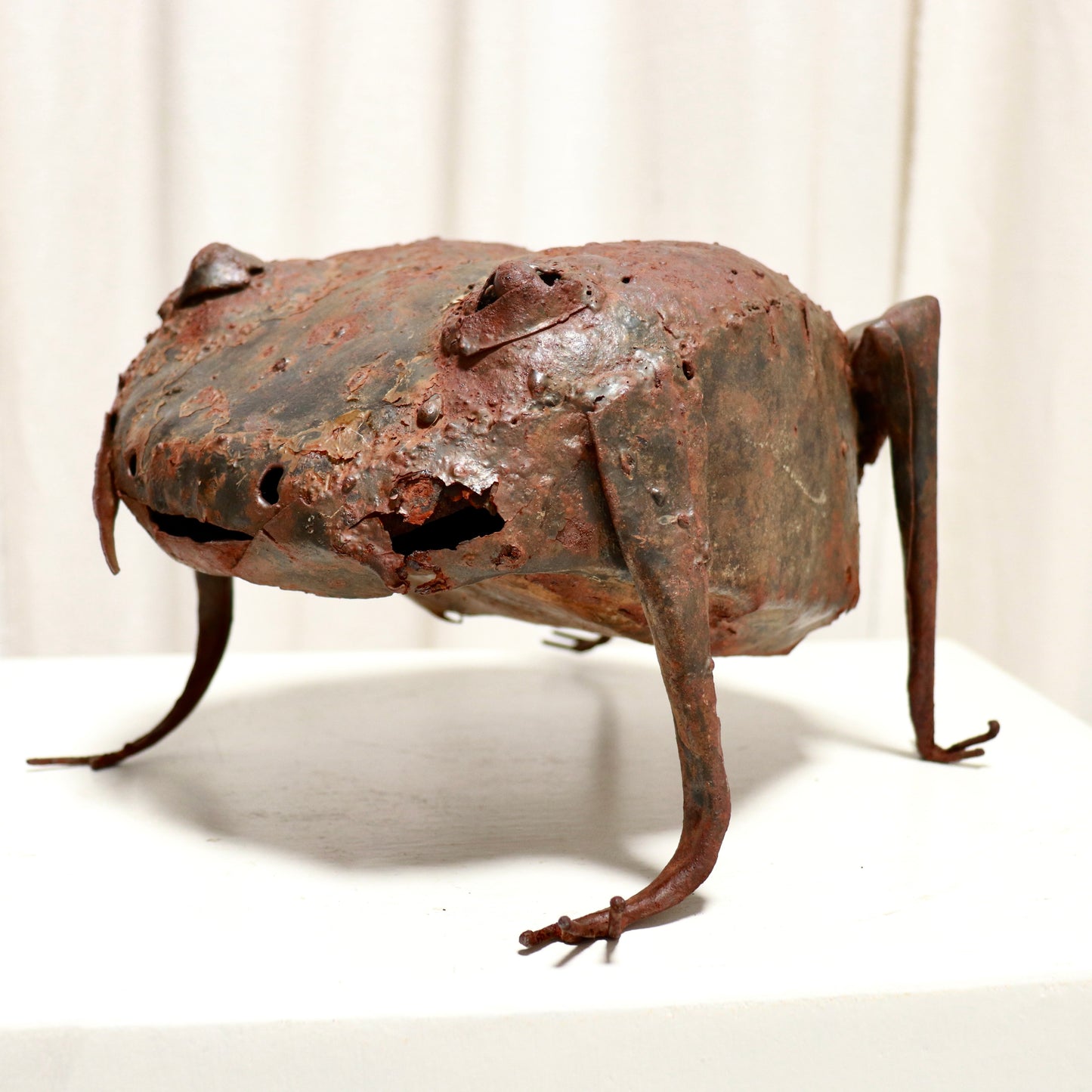 Naive Frog Sculpture — Welded Sheet Steel