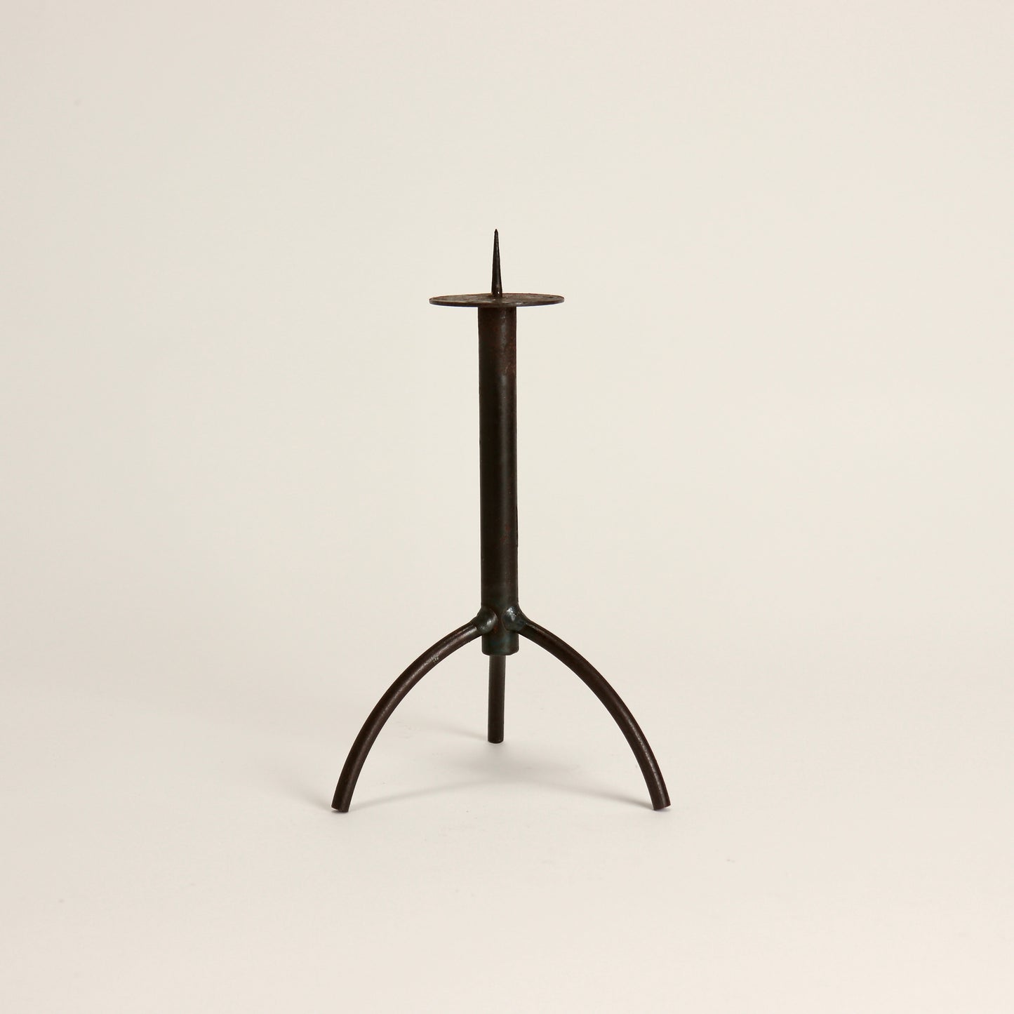 vintage iron candle spike holder minimal design