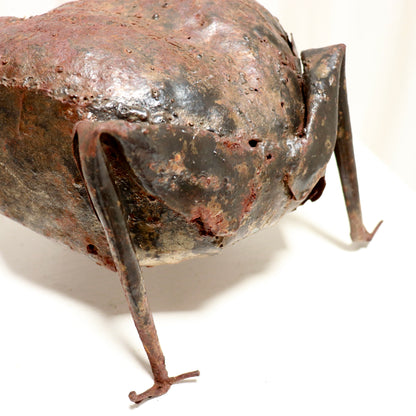 Naive Frog Sculpture — Welded Sheet Steel