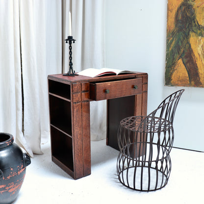 Art Deco Oak Kneehole Desk