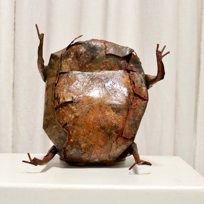 Naive Frog Sculpture — Welded Sheet Steel
