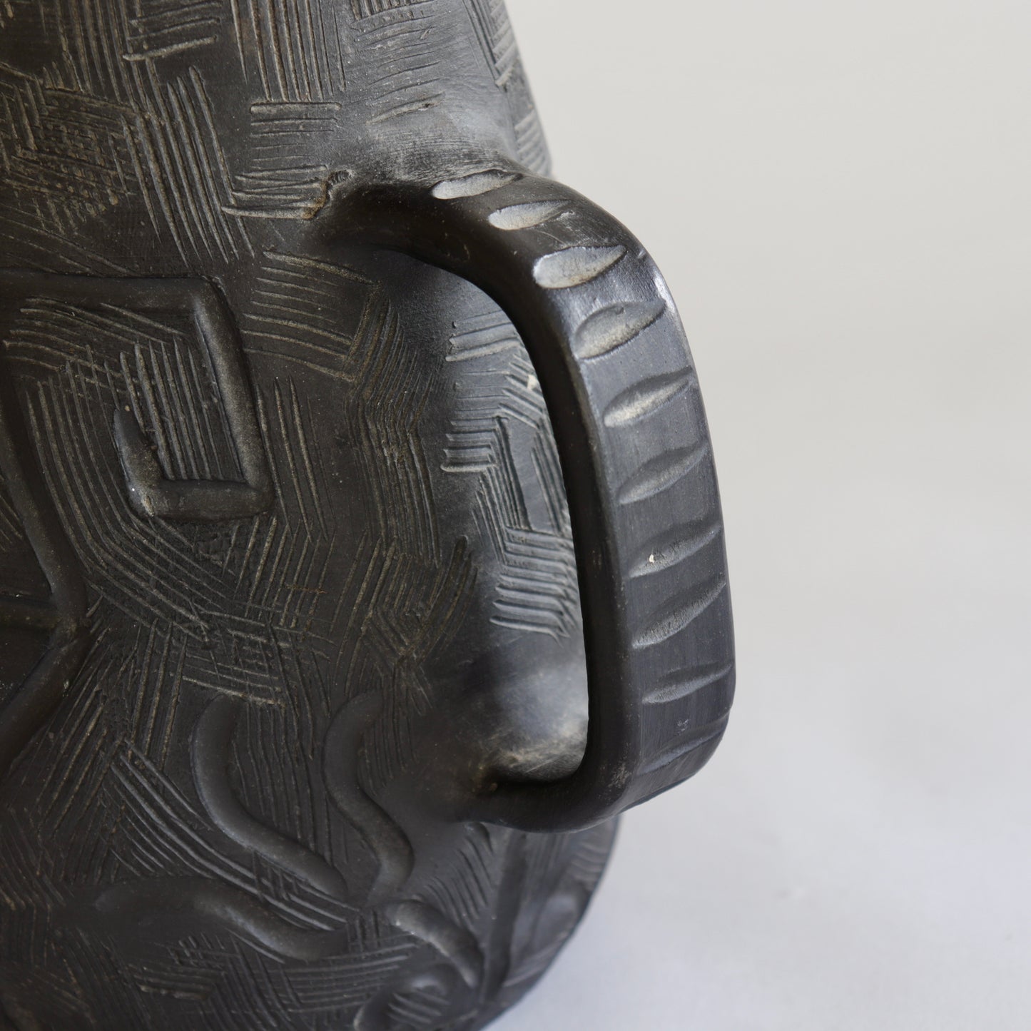 Decorative handled vessel