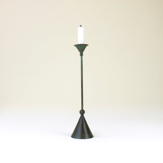 Bronze Christian De Beaumont candlestick