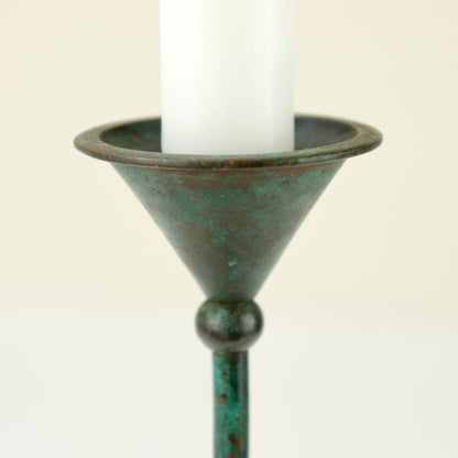 Bronze Christian De Beaumont candlestick